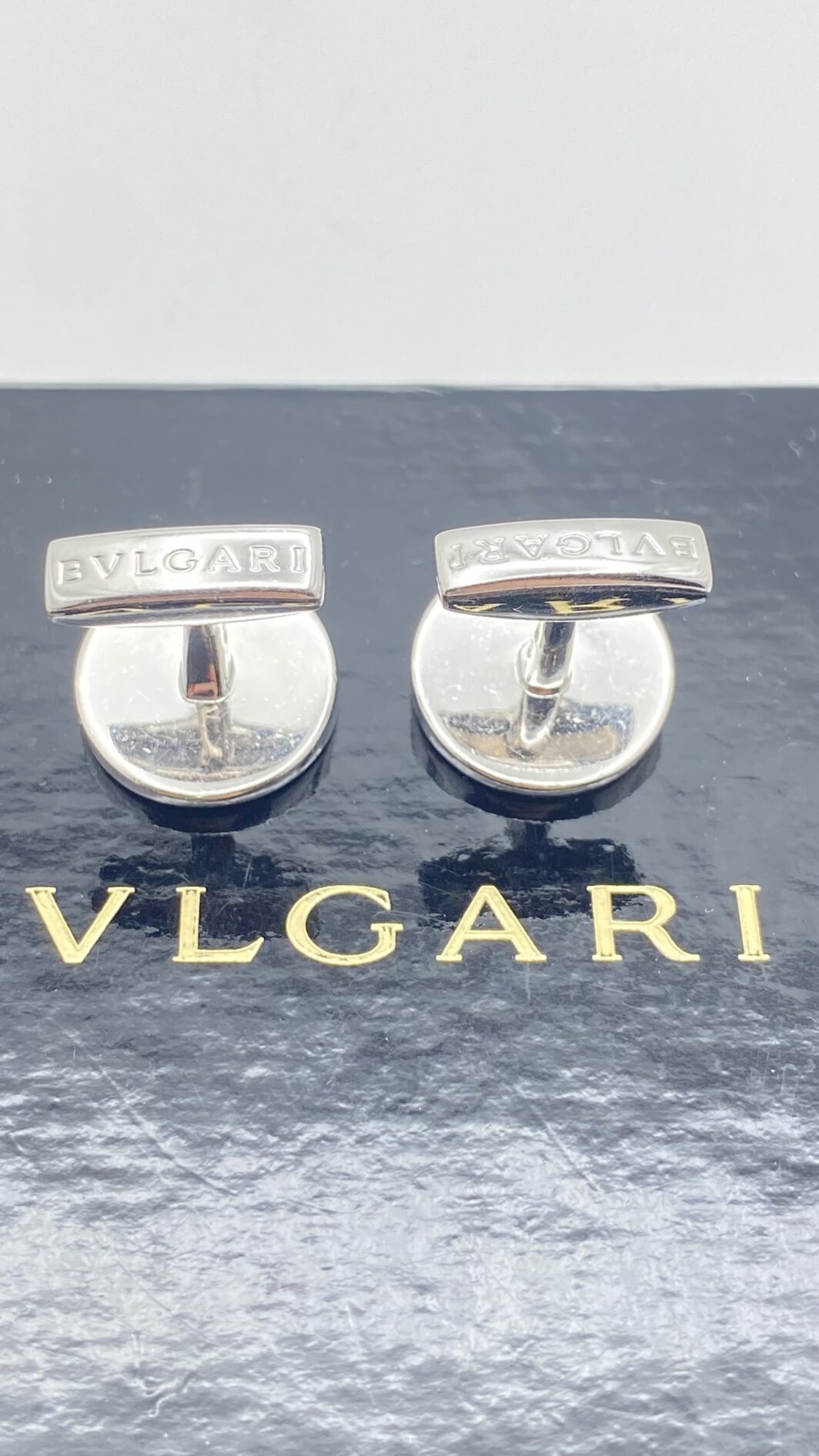 GEMELLI BULGARI “PAN COUPÉ” IN ARGENTO MASSICCIO 925 – CON SCATOLA E CUSTODIA ORIGINALI - immagine 7