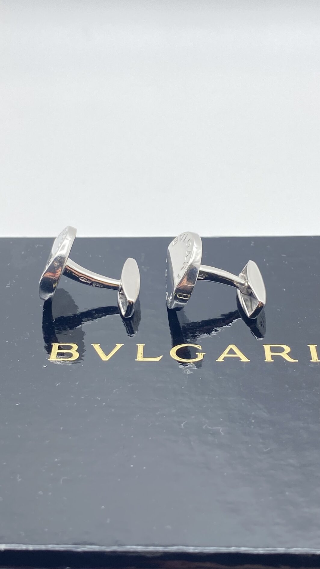 GEMELLI BULGARI “PAN COUPÉ” IN ARGENTO MASSICCIO 925 – CON SCATOLA E CUSTODIA ORIGINALI - immagine 8
