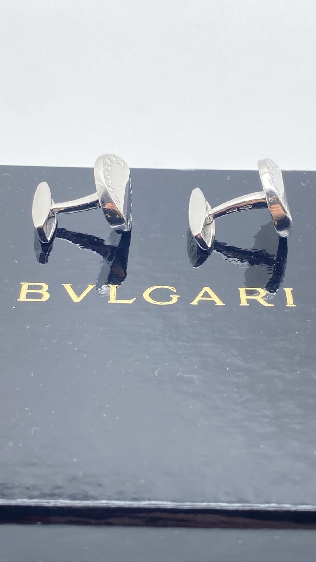 GEMELLI BULGARI “PAN COUPÉ” IN ARGENTO MASSICCIO 925 – CON SCATOLA E CUSTODIA ORIGINALI - immagine 9