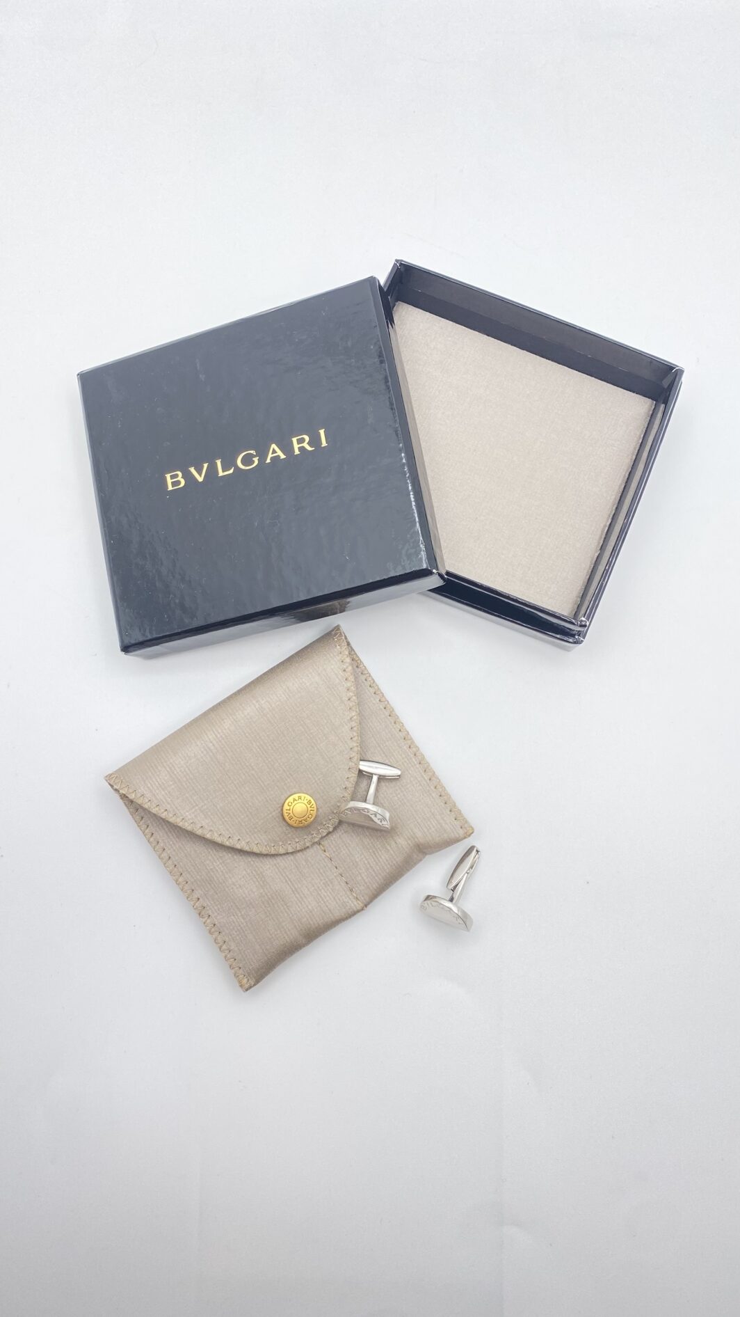 GEMELLI BULGARI “PAN COUPÉ” IN ARGENTO MASSICCIO 925 – CON SCATOLA E CUSTODIA ORIGINALI - immagine 13