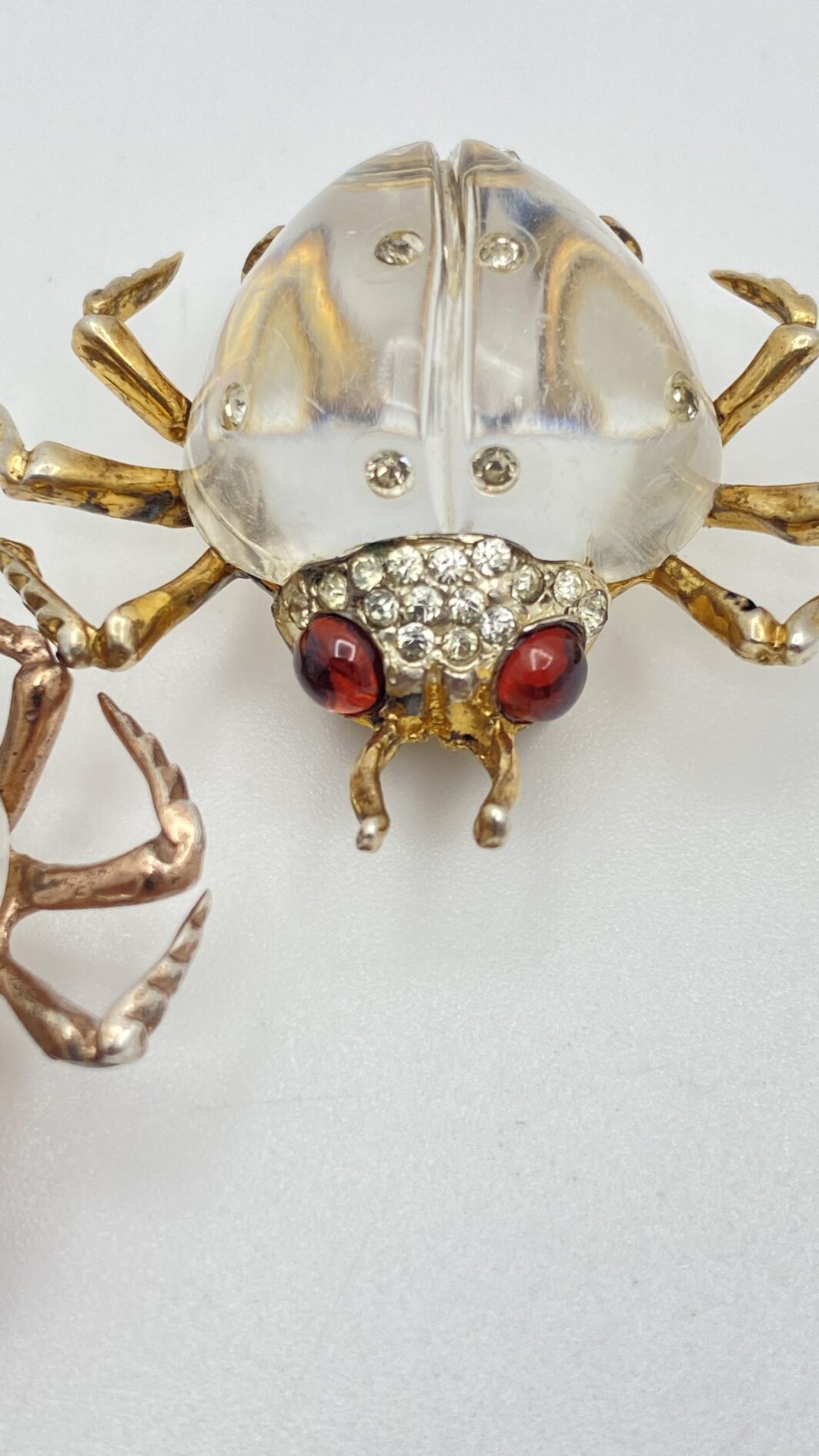 STRAORDINARIE SPILLE FIRMATE “CORO STERLING” A FORMA DI COCCINELLE “JELLY BELLY”. BIGIOTTERIA AMERICANA ANNI ‘40 - immagine 18