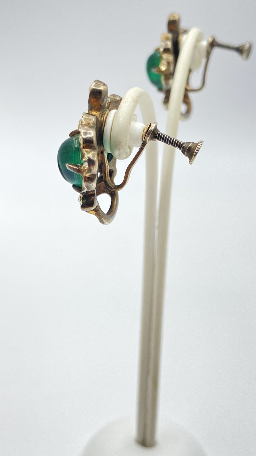 STRAORDINARIA DEMI PARURE FIRMATA “CORO STERLING” ANNI’40. CORONE REGALI CON STRASS E CABOCHON DI CRISTALLO. - immagine 16