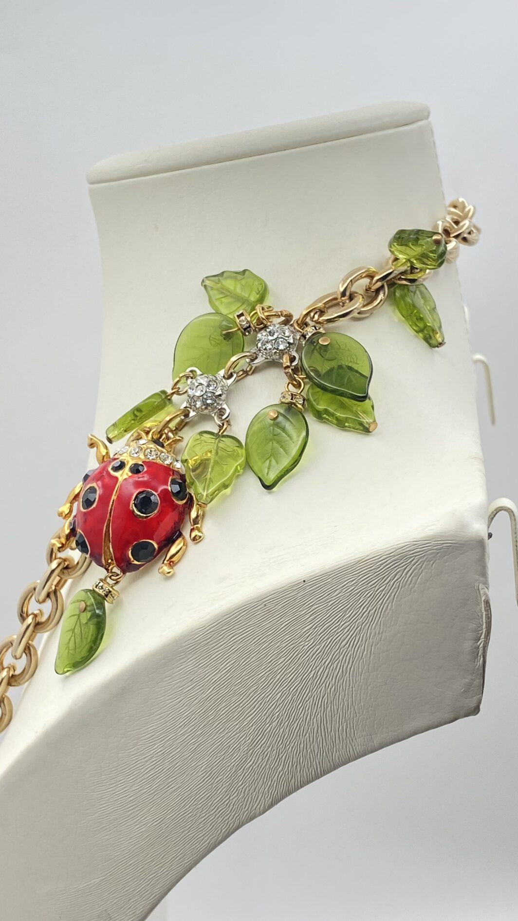 DEMI PARURE CARLO ZINI CON COCCINELLE IN VETRO MURANO E CRISTALLI – CAPOLAVORO DI BIGIOTTERIA ITALIANA - immagine 12
