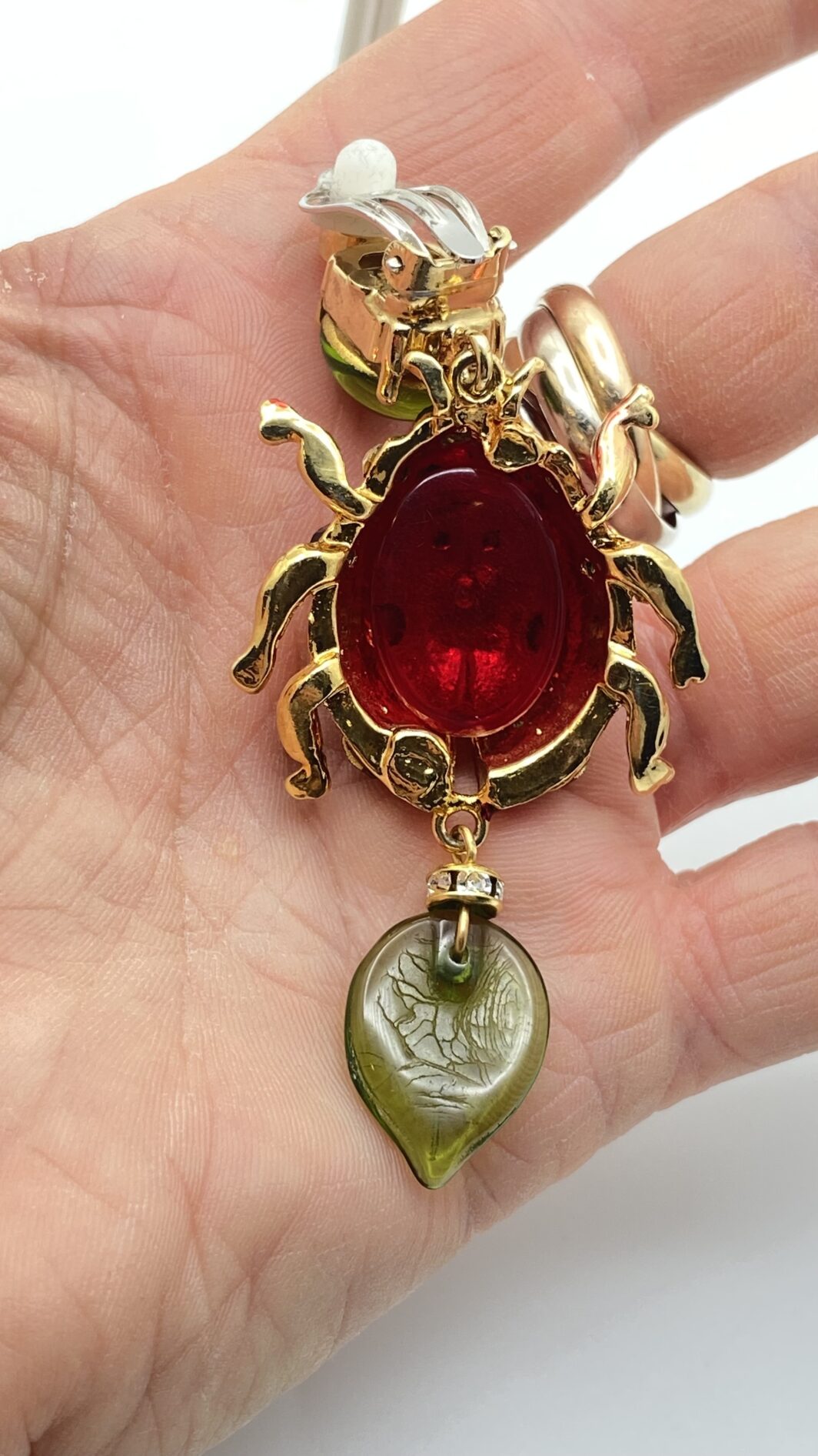 DEMI PARURE CARLO ZINI CON COCCINELLE IN VETRO MURANO E CRISTALLI – CAPOLAVORO DI BIGIOTTERIA ITALIANA - immagine 21