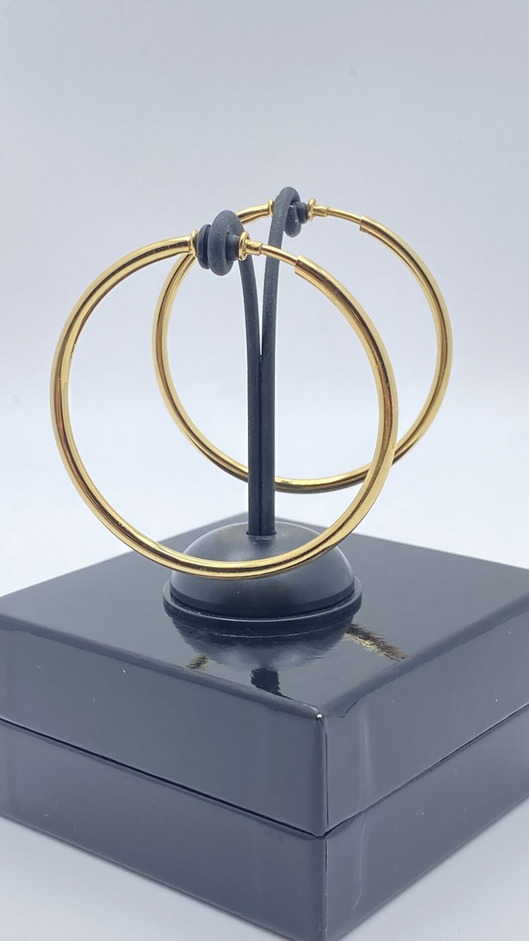 CERCHI POWER IN GOLD TONE. VINTAGE ANNI’80. - immagine 2