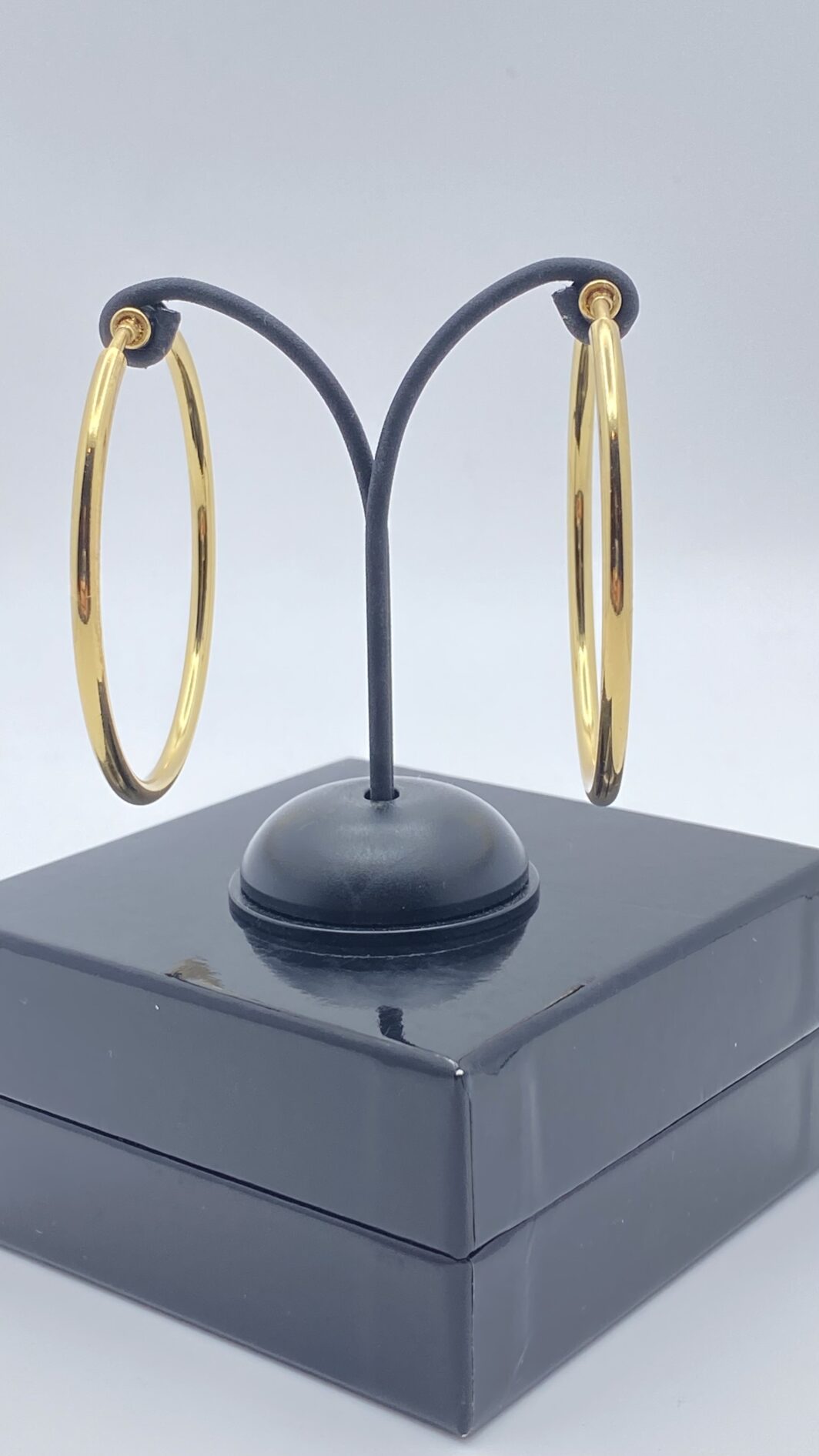 CERCHI POWER IN GOLD TONE. VINTAGE ANNI’80. - immagine 3