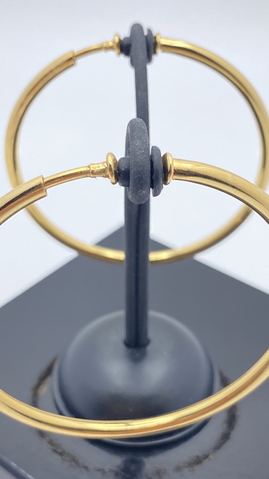 CERCHI POWER IN GOLD TONE. VINTAGE ANNI’80. - immagine 5