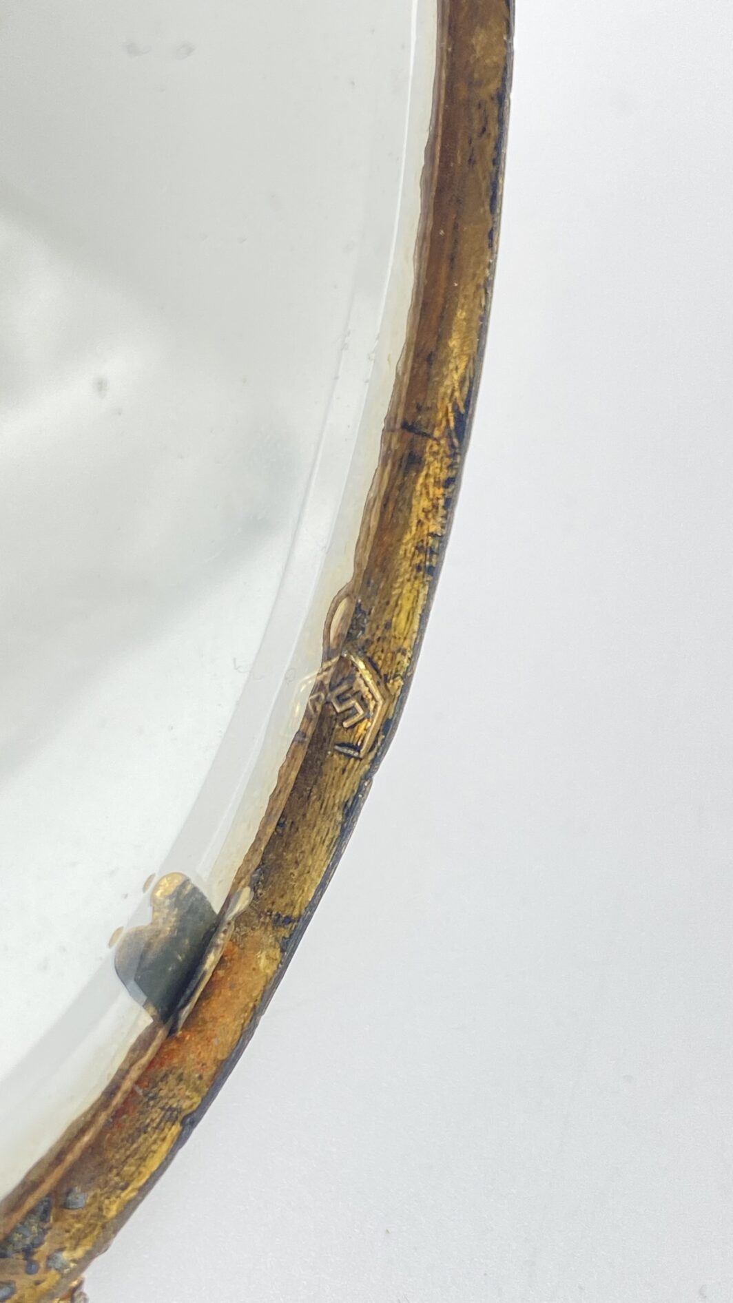 NAPOLEONE SU AVORIO STRAORDINARIA MINIATURA OVALE CON SPECCHIO ORIGINALE, XIX SECOLO. - immagine 2