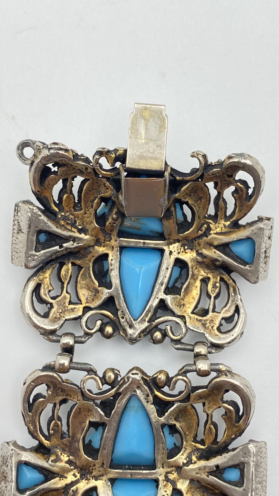 PARURE SELRO  VINTAGE – UN TRIONFO DI TURCHESE, STRASS E MAESTRIA AMERICANA ANNI’40 - immagine 16