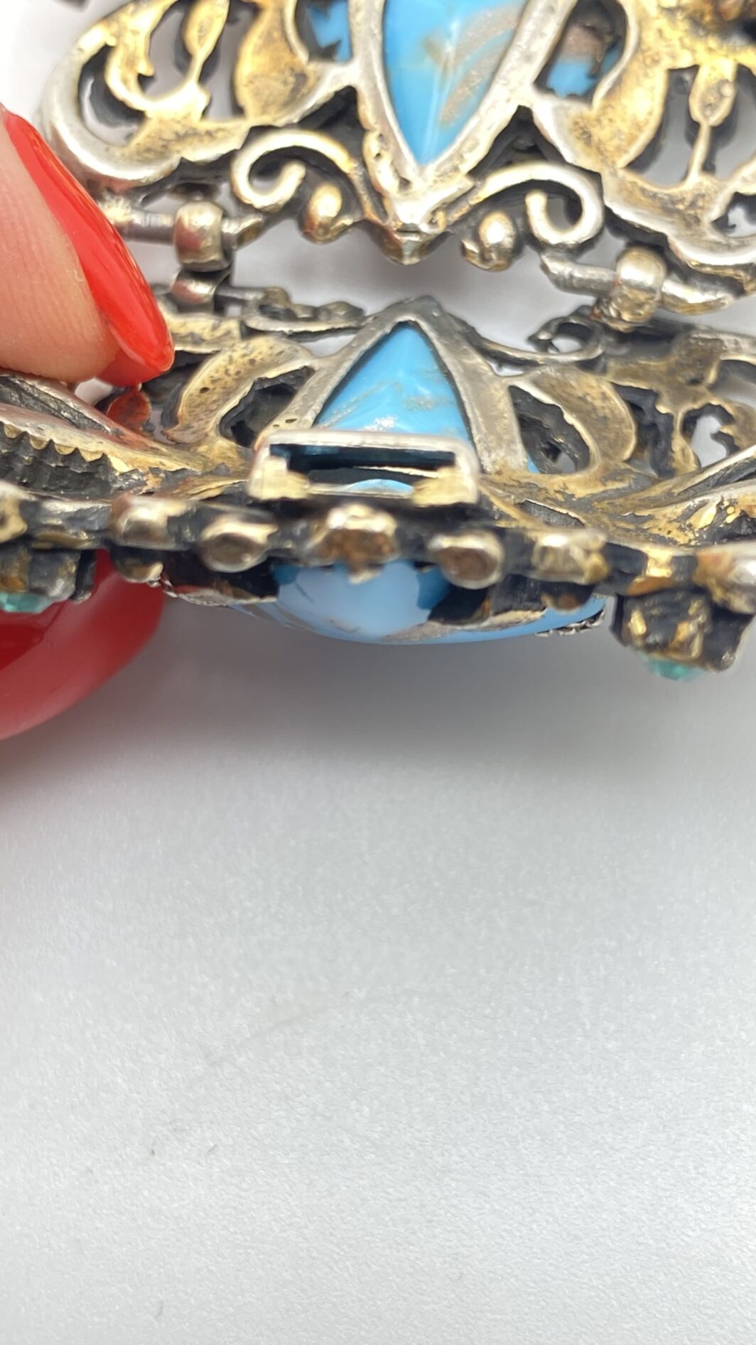 PARURE SELRO  VINTAGE – UN TRIONFO DI TURCHESE, STRASS E MAESTRIA AMERICANA ANNI’40 - immagine 15