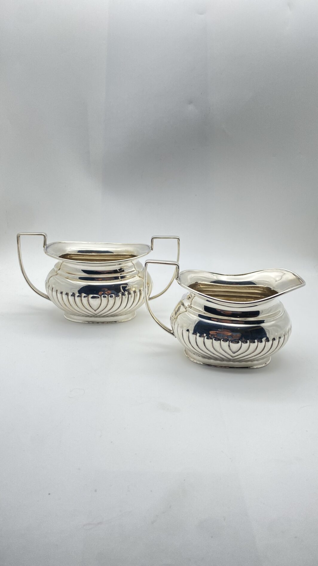 ZUCCHERIERA e CREMIERA Art Deco – Lewis Rose & Co., Sheffield, ca. 1922 - immagine 16