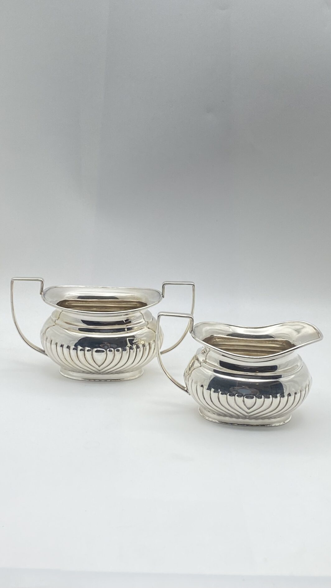 ZUCCHERIERA e CREMIERA Art Deco – Lewis Rose & Co., Sheffield, ca. 1922
