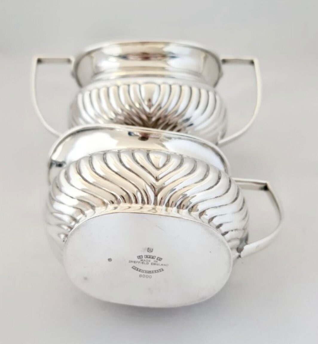 ZUCCHERIERA e CREMIERA Art Deco – Lewis Rose & Co., Sheffield, ca. 1922 - immagine 5